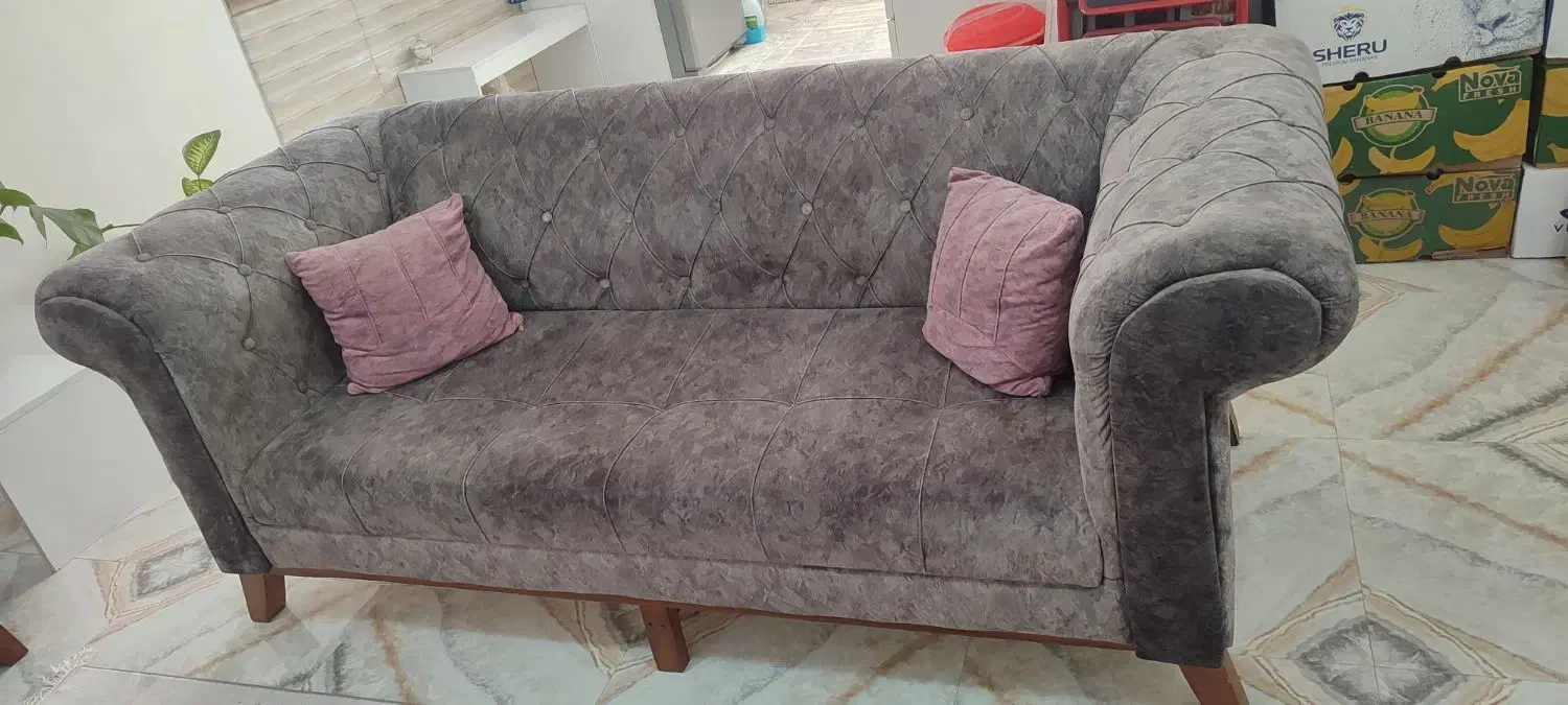 مبل چستر ۷ نفره ۱+۱+۲+۳|مبلمان خانگی و میز عسلی|آستانه اشرفیه, |دیوار