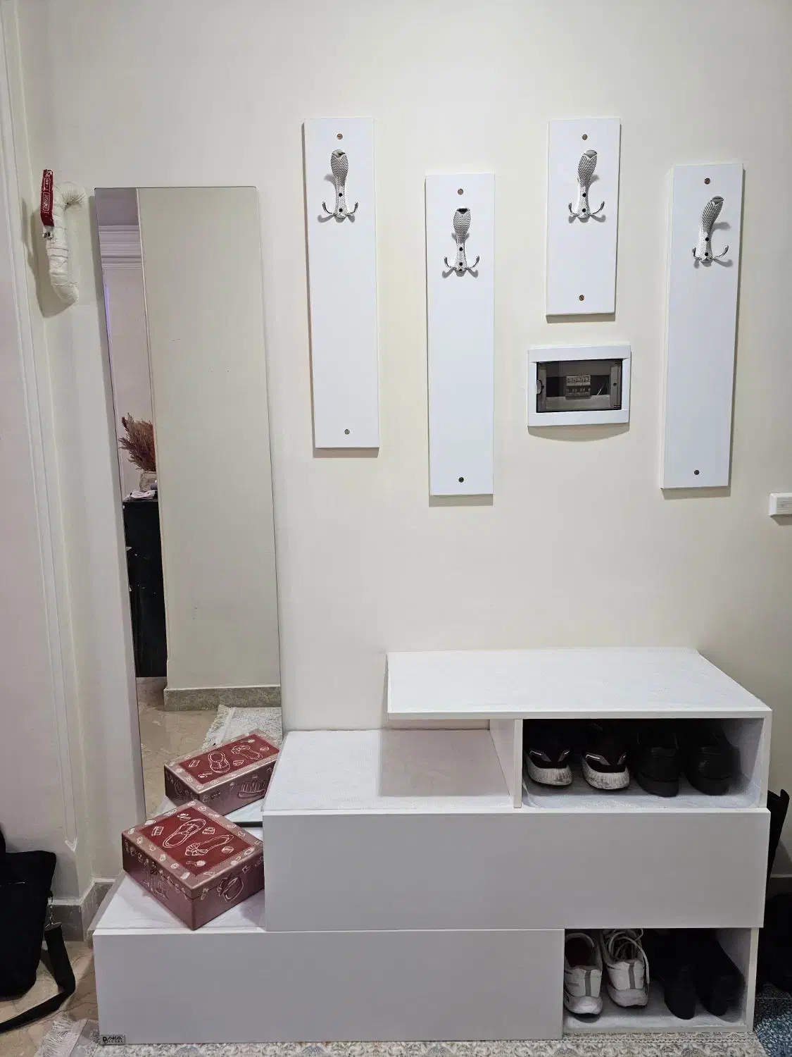 ست جاکفشی با جالباسی و آینه قدی|جاکفشی، کمد، دراور|تهران, حکیمیه|دیوار