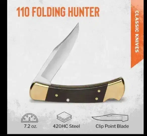 چاقوی آمریکایی طلایی اصلی حک‌دار و با فاکتور معتبر|کوهنوردی و کمپینگ|مسجد سلیمان, |دیوار