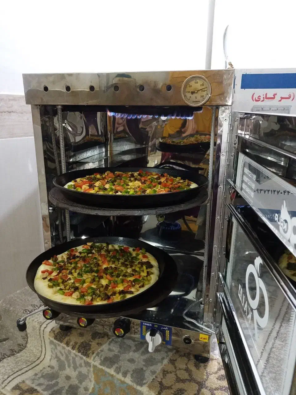 پیتزا پز دو سینی|اجاق گاز و لوازم برقی پختوپز|تالش, طولارود|دیوار