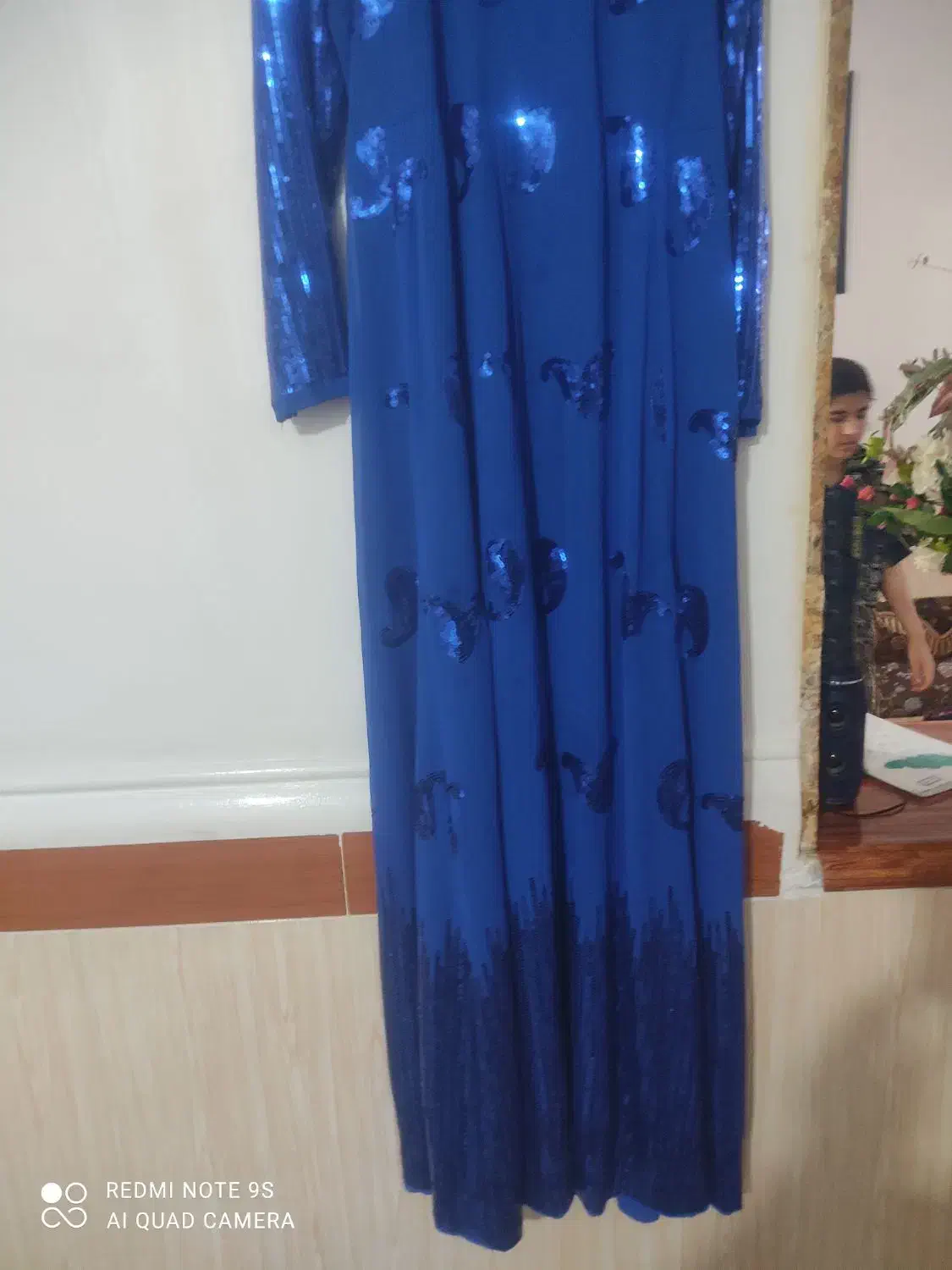 سلام خدمت عزیزان ماکسی مجلسی پارچه حربر پولکی|لباس|بندر گناوه, |دیوار