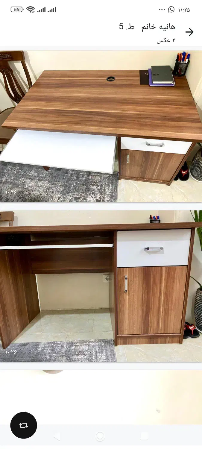 میز تحریر در حد نو|میز تحریر و کامپیوتر|تبریز, |دیوار