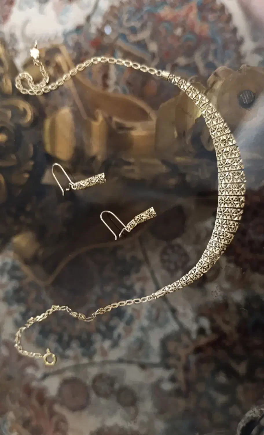 نیم ست طلا|جواهرات|خرم‌آباد, |دیوار