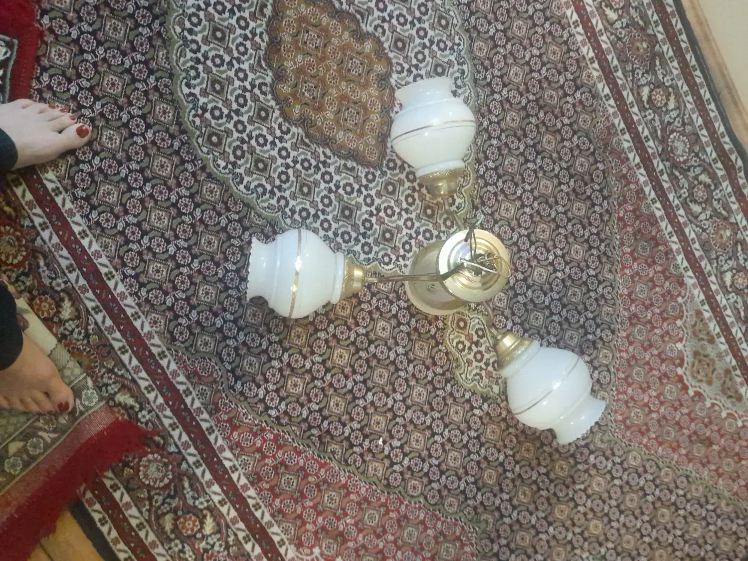 لوستر ۳شاخه|لوستر و چراغ آویز|تبریز, |دیوار