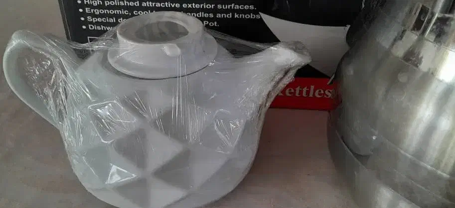 کتری قوری استیل شیردار در حد نو|قوری، کتری، قهوهساز دستی|تهران, گلستان (شهرک راه آهن)|دیوار