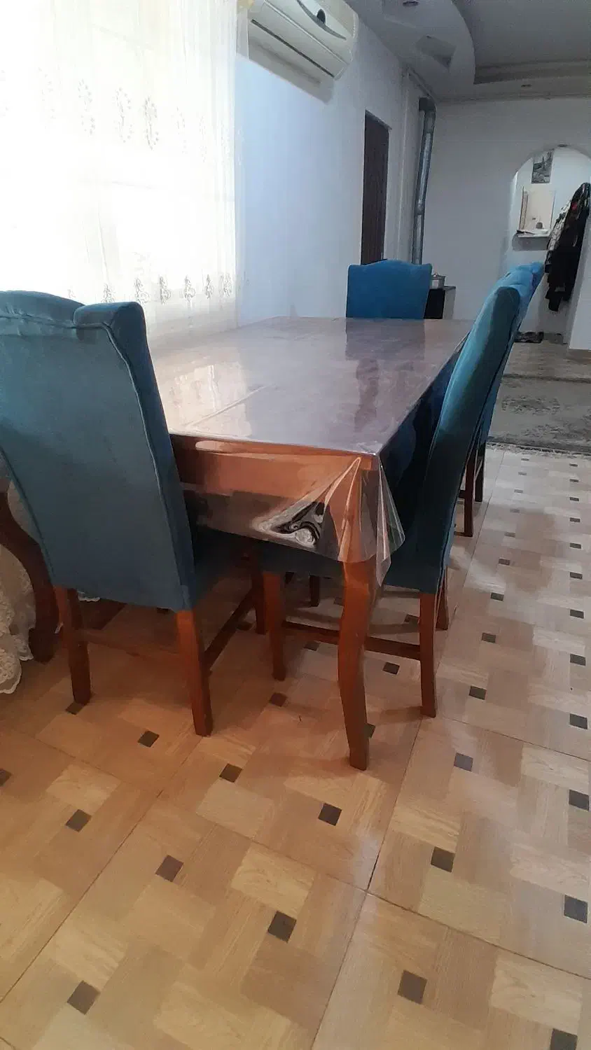 میز ناهار خوری ۸ نفره|میز و صندلی غذاخوری|لشت نشا, |دیوار