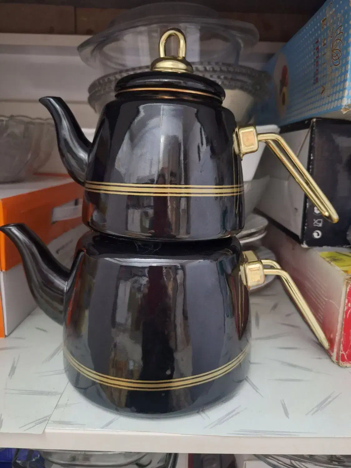 کتری و قوری لعابی|قوری، کتری، قهوه‌ساز دستی|اهواز, فرهنگ شهر|دیوار