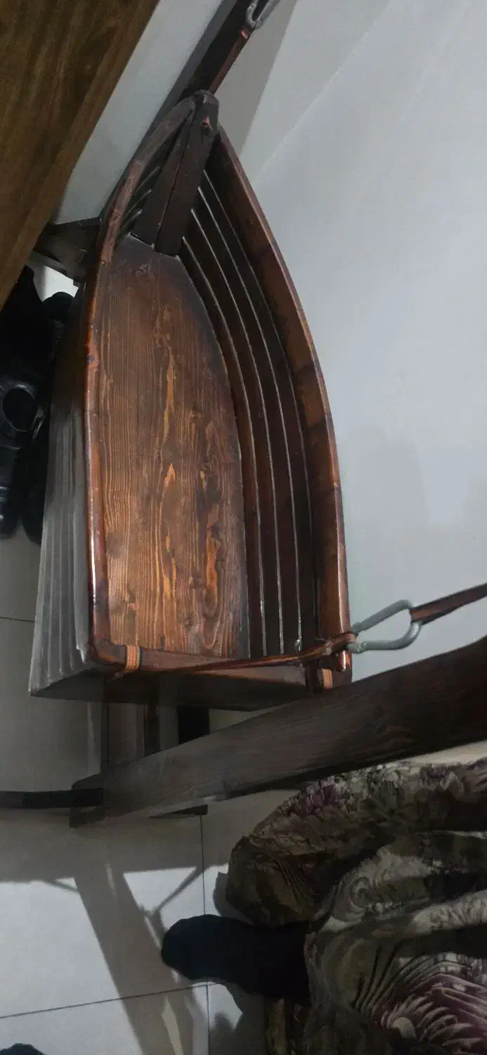 ننو چوبی دست ساز|تخت و صندلی بچه|تهران, شمس‌آباد|دیوار