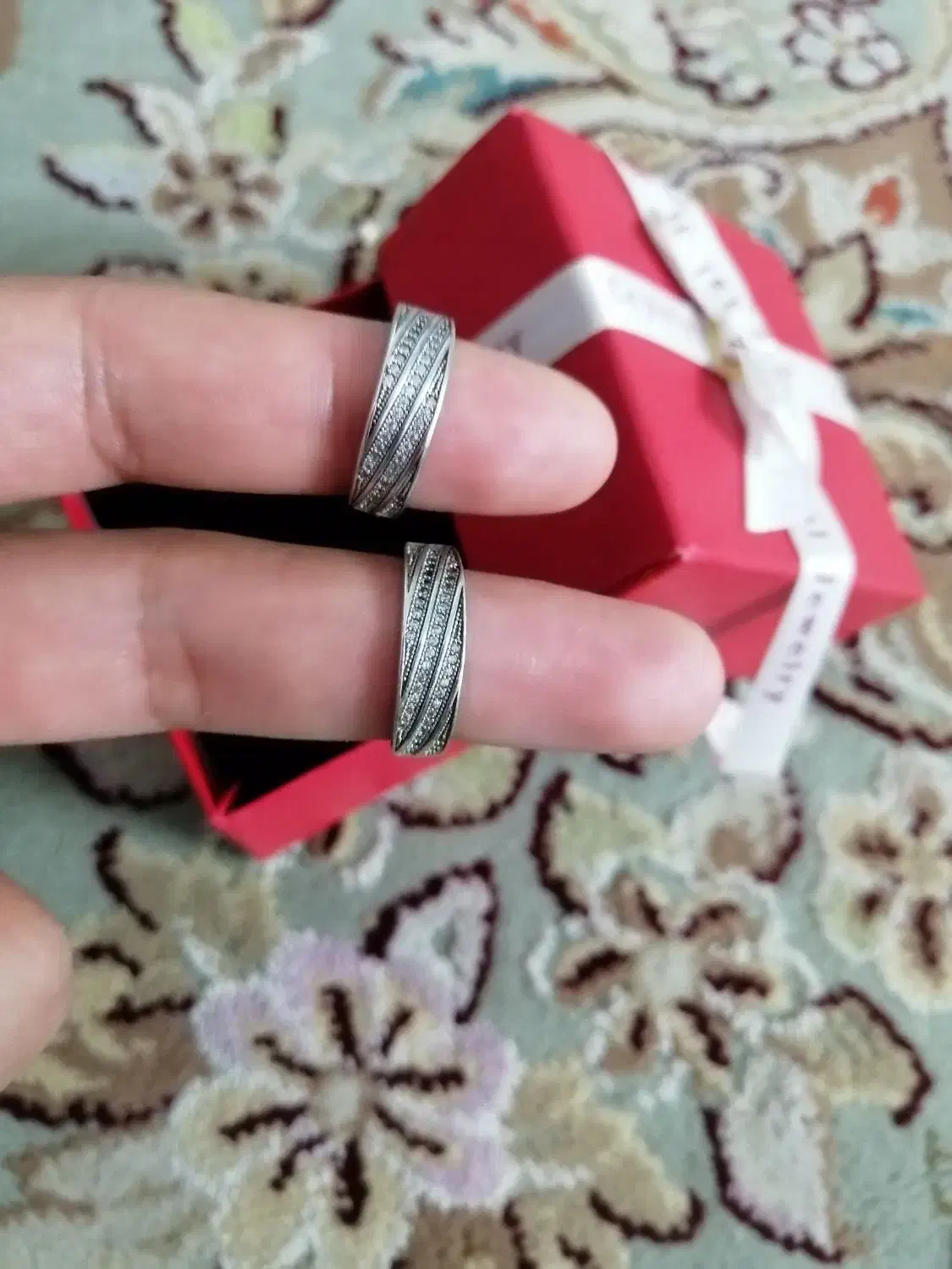 انگشتر نقره اصل ایتالیا|جواهرات|کازرون, |دیوار