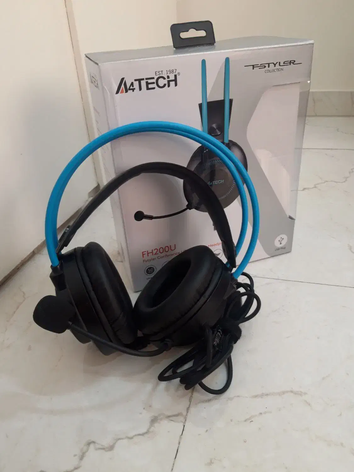 هدست فورتک مدل A4TECH FH200U با میکروفون ضدنویز|قطعات و لوازم جانبی رایانه|تهران, صادقیه|دیوار