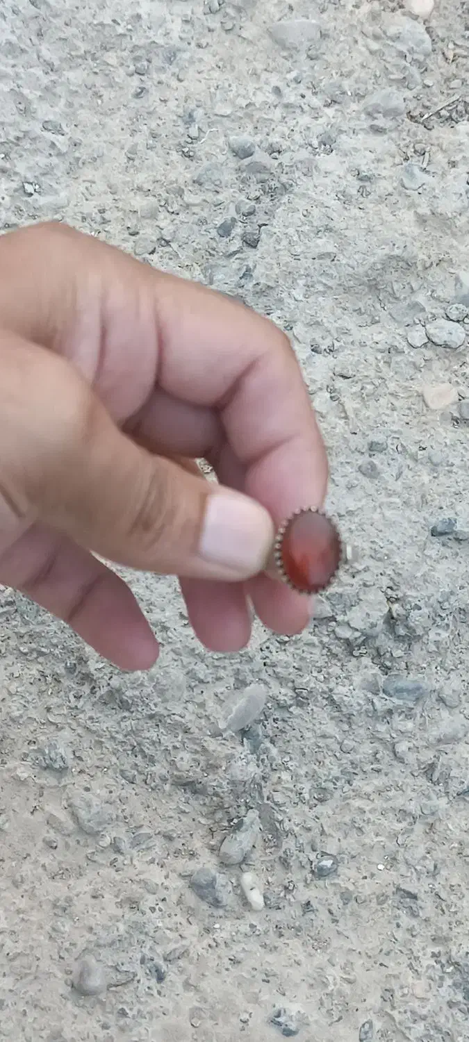 عقیق یمن رکاب نقره|جواهرات|انبارآلوم, |دیوار