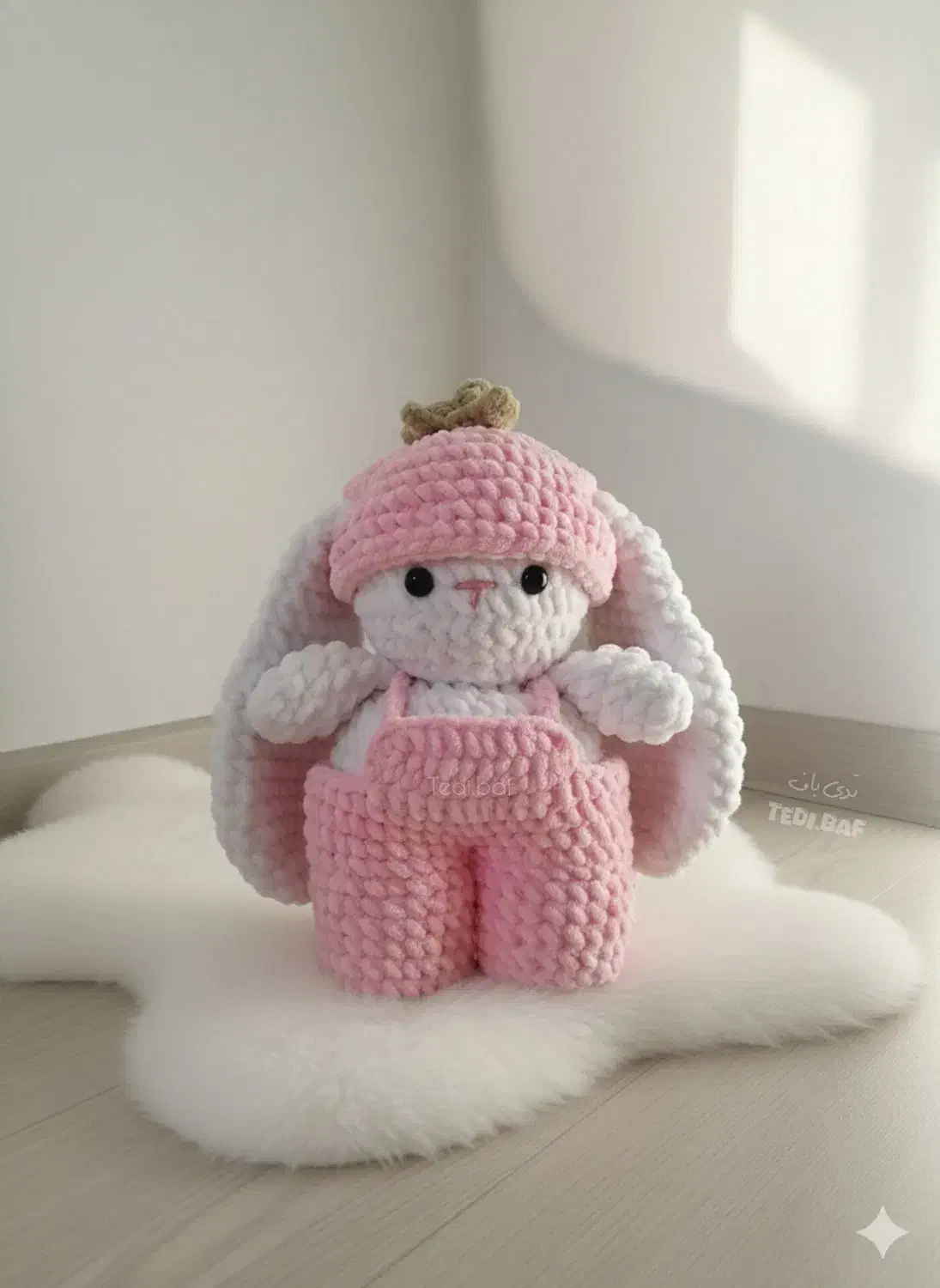 خرگوش بافتنی توت فرنگی و قورباغه ای و.(کاموا مخمل)|اسباببازی|سبزوار, قاضی زاد|دیوار