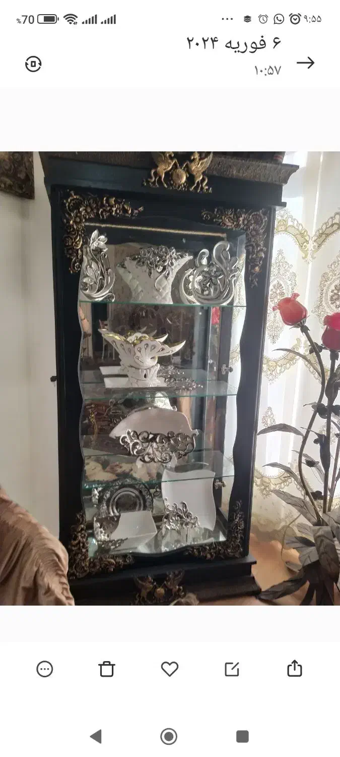 بوفه اعیان مشکی|بوفه، ویترین، کنسول|تبریز, |دیوار