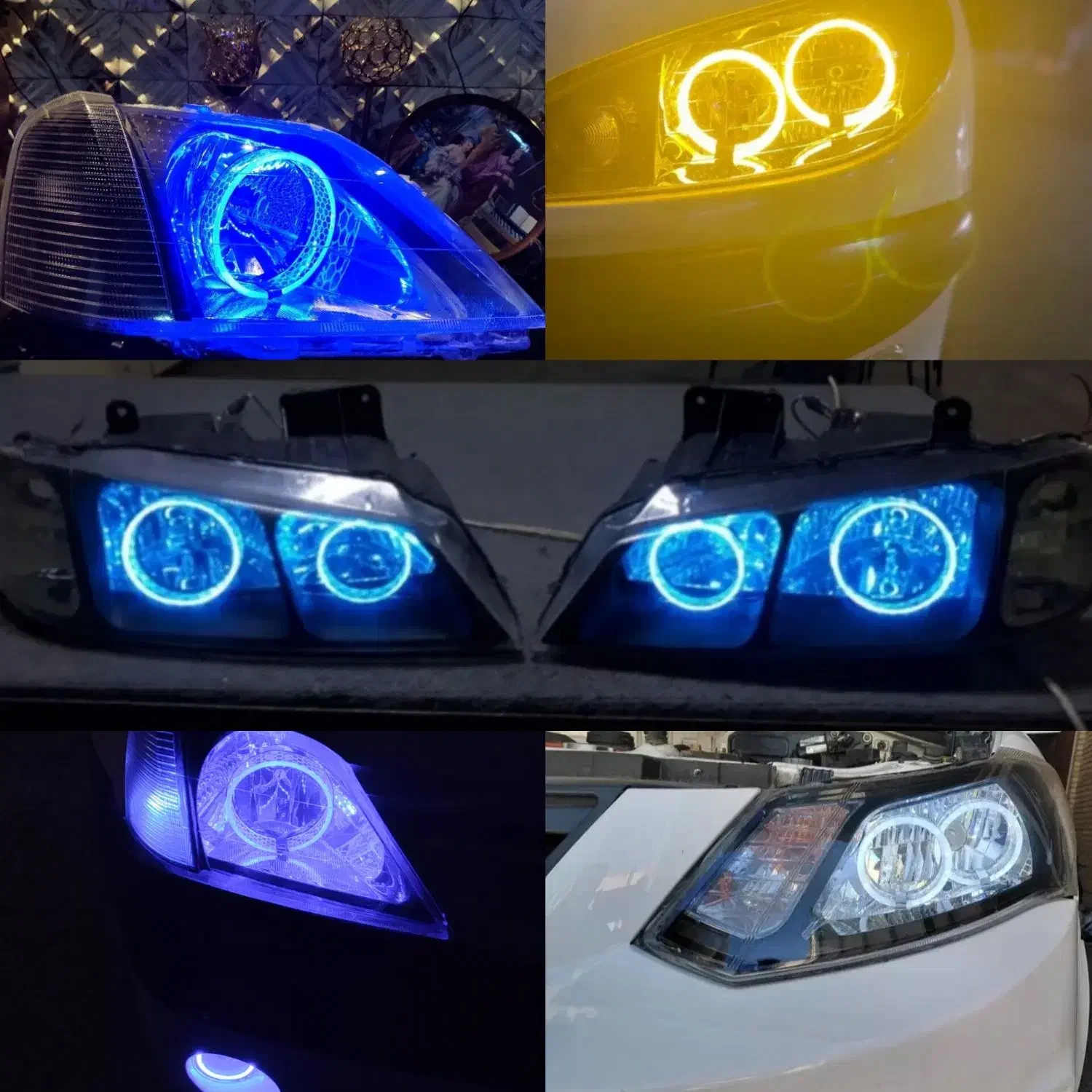 چراغ ماشین نئون اسپرت  ، نئون کاری روی همه چراغ ها|قطعات یدکی و لوازم جانبی|رشت, آب و برق|دیوار