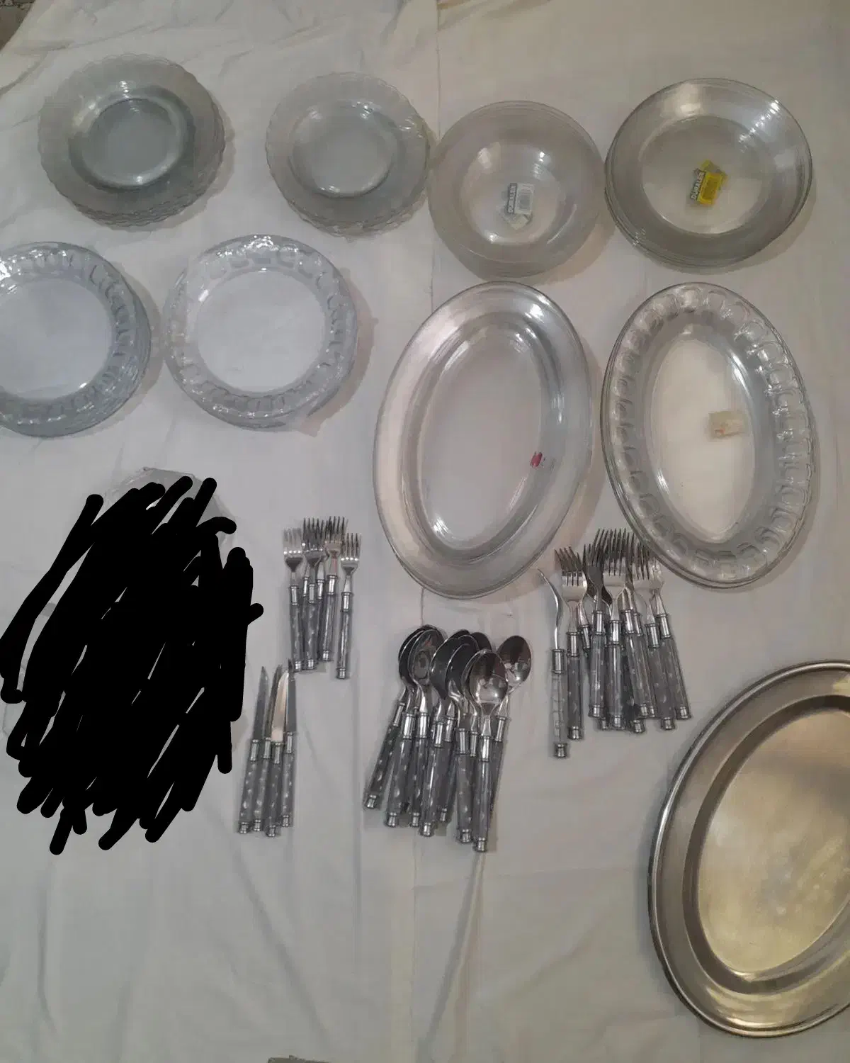 ظروف بلور و قاشق و چنگال|ظروف سرو و پذیرایی|پاکدشت, پاکدشت (مامازند)|دیوار