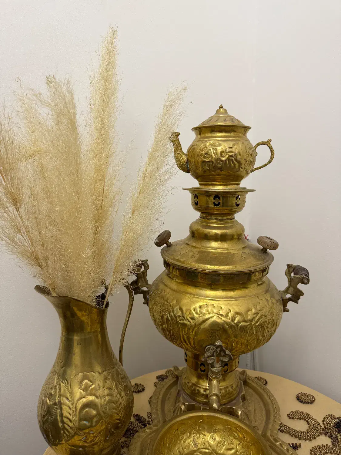 سماور برنجی ذغالی|سماور، چایساز، قهوهساز|اندیشه, اندیشه فاز ۱|دیوار