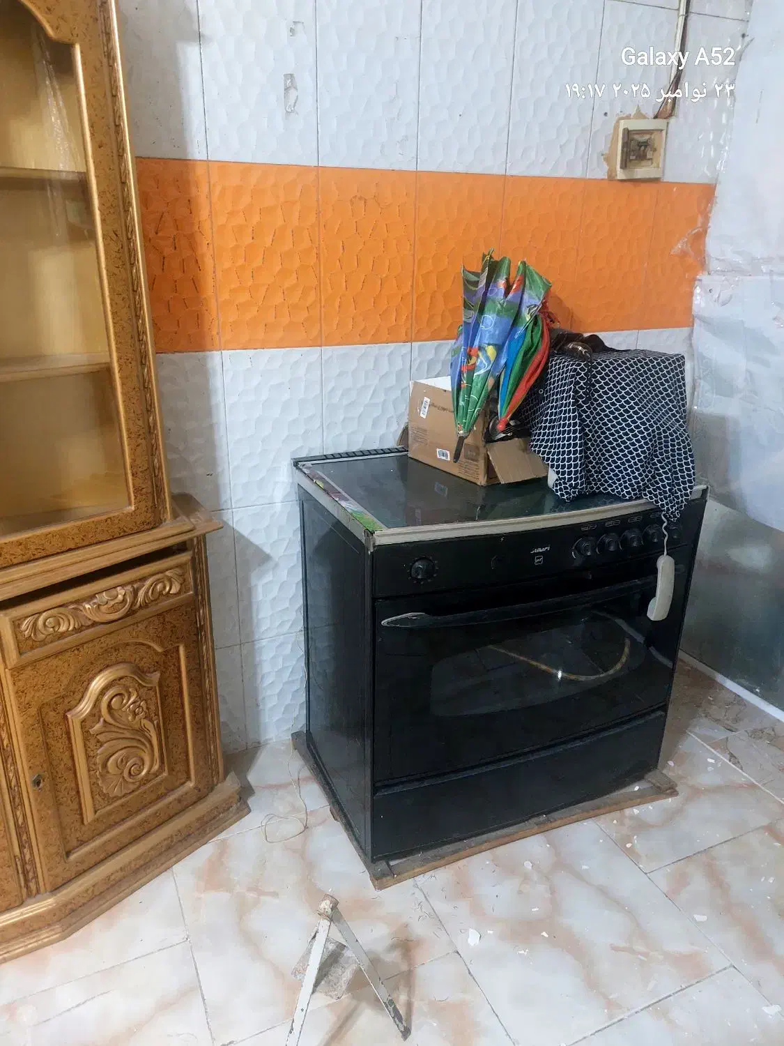 کمد لباس و بوفه ۲ تیکه ای چوبی و ۱ اجاق گاز|جاکفشی، کمد، دراور|سبزوار, شهدا|دیوار