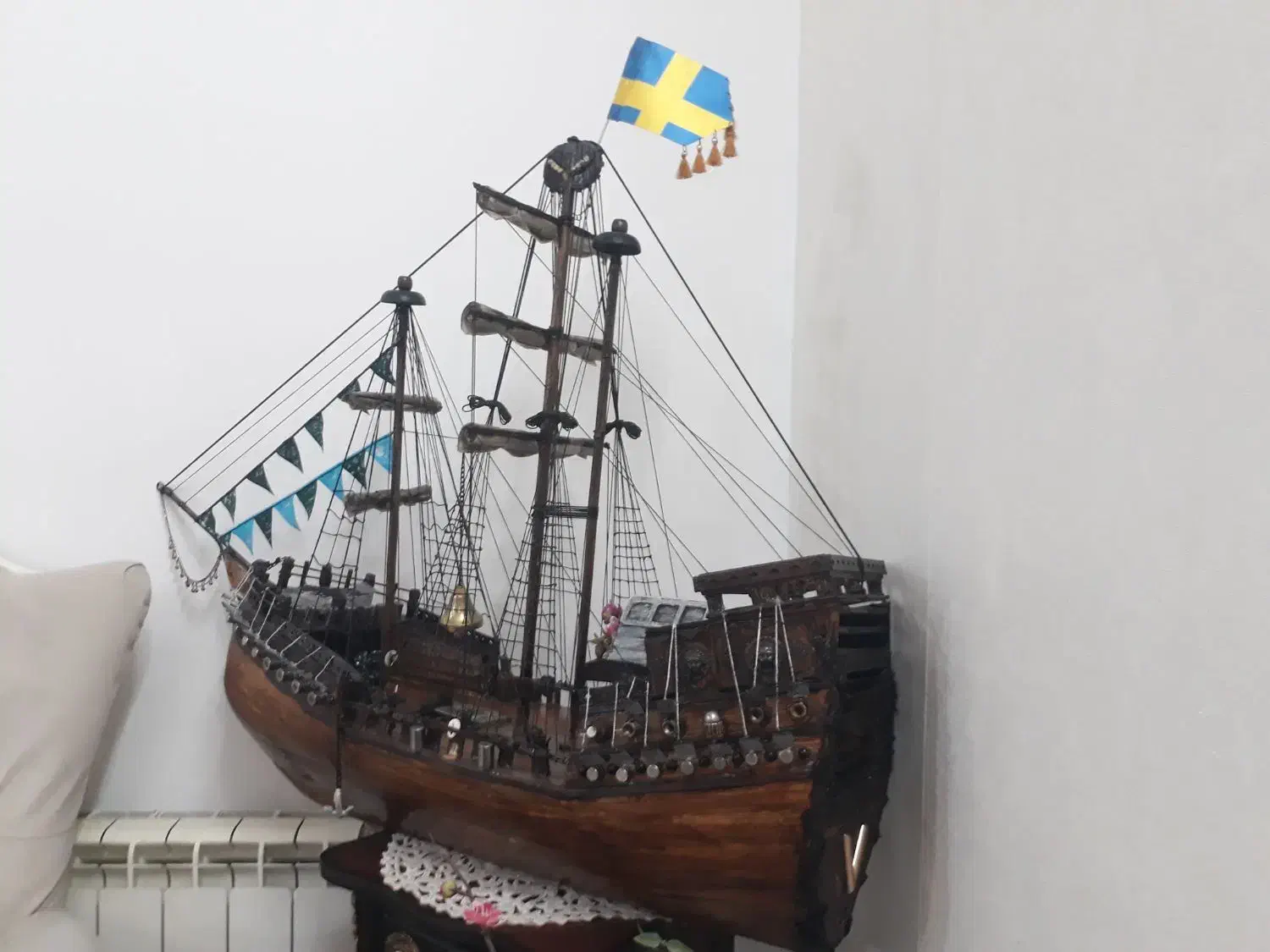 کشتی چوبی دکوری|مجسمه، تندیس، ماکت|تهران, هفده شهریور|دیوار