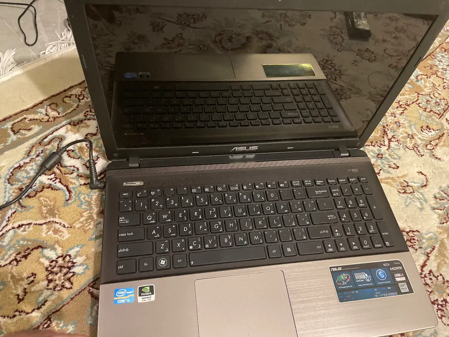 لب تاب ایسوز مدلk55v|رایانه همراه|تهران, مهران (سیدخندان)|دیوار