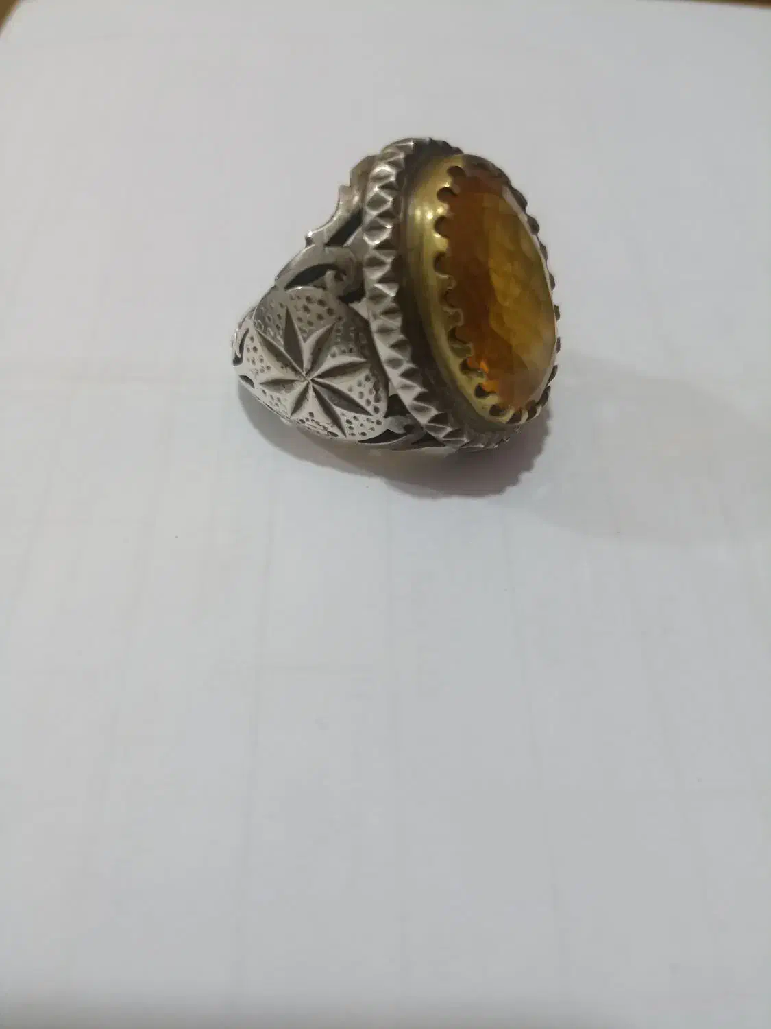 انگشتر سیترین ، رکاب دستساز|جواهرات|امیدیه, |دیوار