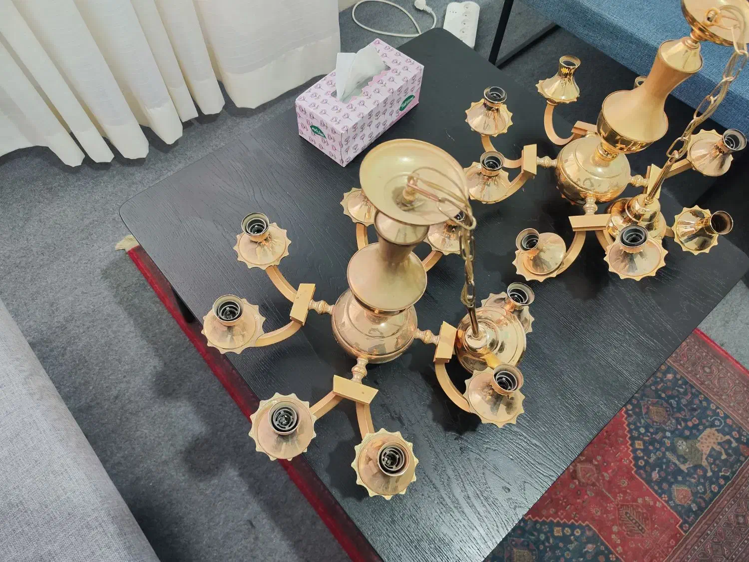 لوستر قدیمی|لوستر و چراغ آویز|مشهد, هنرستان|دیوار