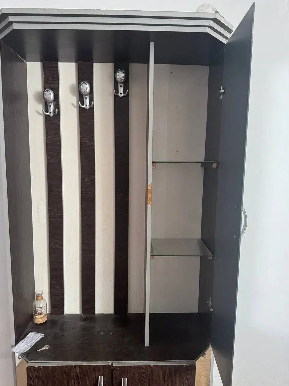 جاکفشی چوبی آینه دار، جالباسی|جاکفشی، کمد، دراور|بیرجند, |دیوار