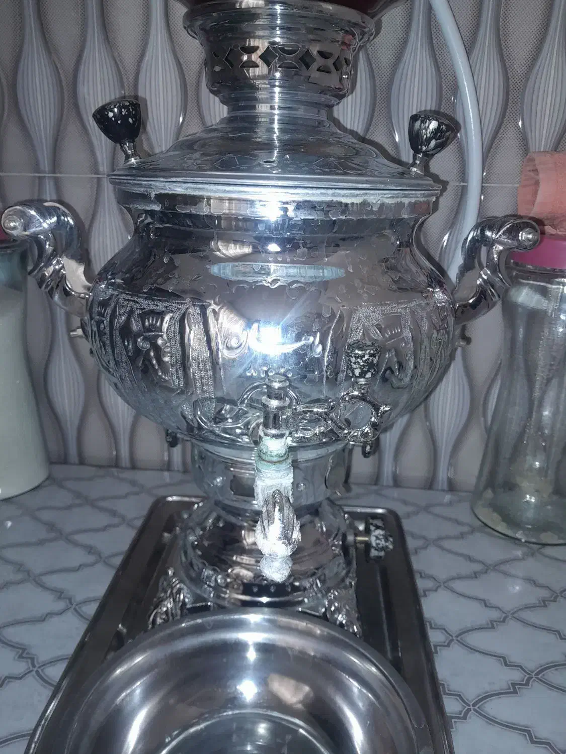 سماور مارک ماهان تمیز|سماور، چای‌ساز، قهوه‌ساز|صفادشت, |دیوار