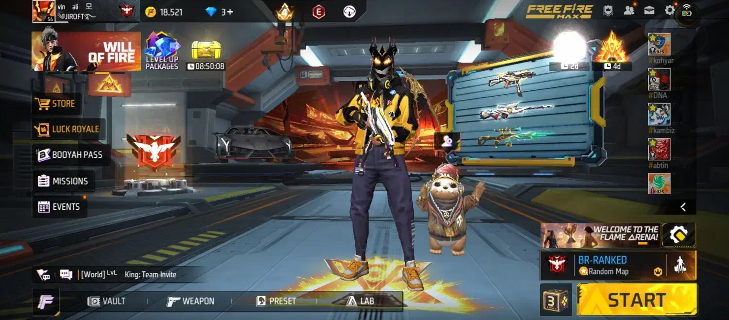 اکانت فری فایر|کنسول، بازی ویدئویی و آنلاین|جیرفت, |دیوار