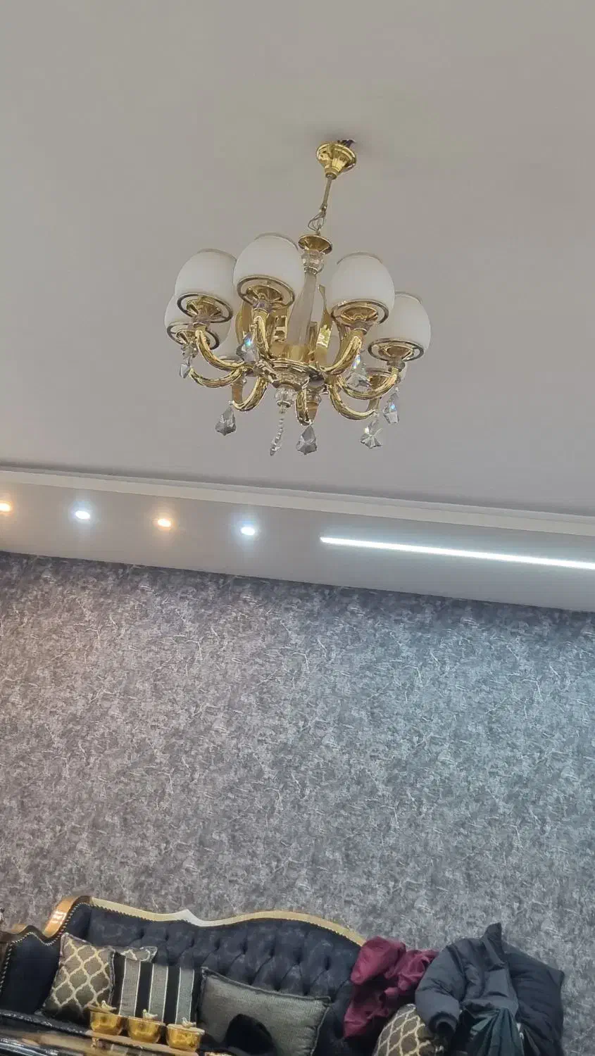 لوستر درجه یک اب کاری شده|لوستر و چراغ آویز|فلاورجان, |دیوار