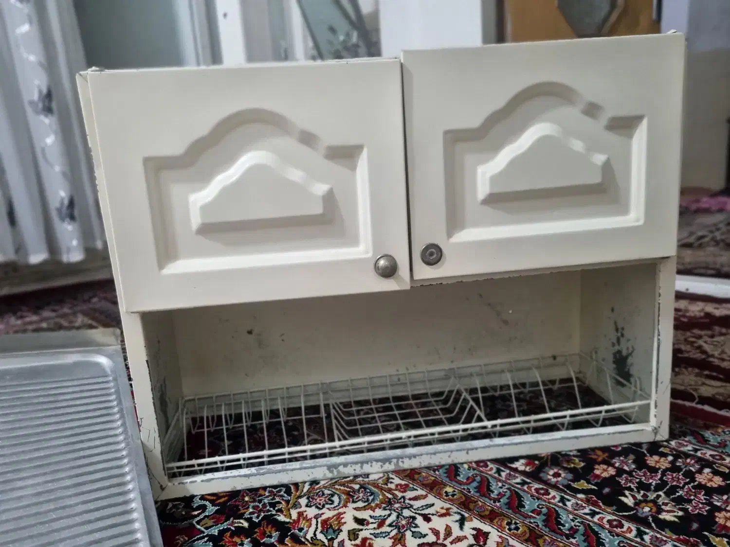 سینک ظرفشویی .و آبچکان|آب‌چکان و نظم‌دهنده ظروف|باقرشهر, |دیوار