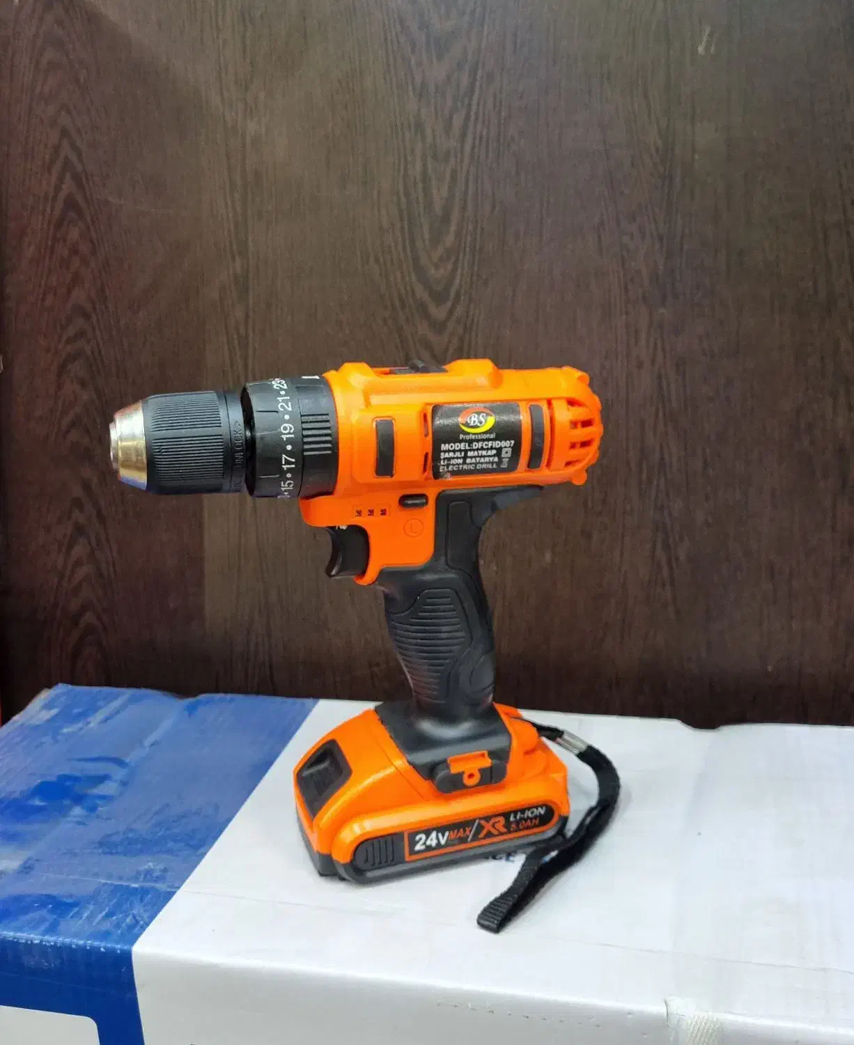 دریل شارژی 24ولت صنعتی چکشی دار با لوزام بی اس bs|ابزارآلات|هشتگرد, شهرک راه آهن|دیوار