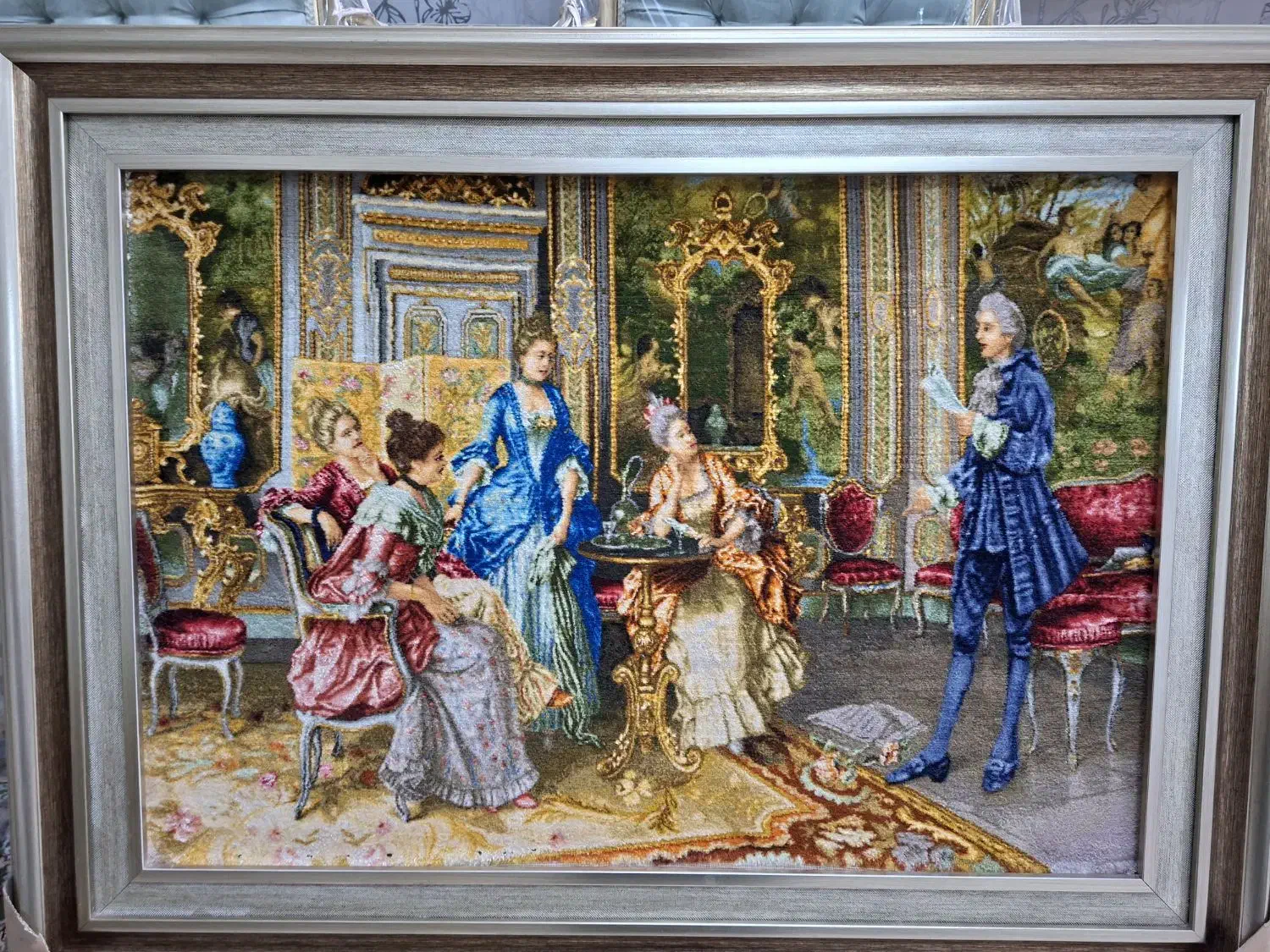 تابلو فرش دستباف|تابلو فرش|تربت‌حیدریه, کاشانی|دیوار