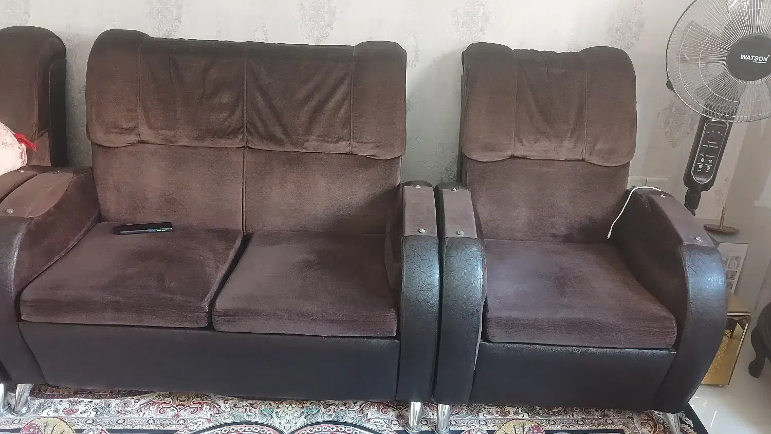 مبل راحتی ۷ نفره تمیز و سالم|مبلمان خانگی و میز عسلی|نسیمشهر, |دیوار