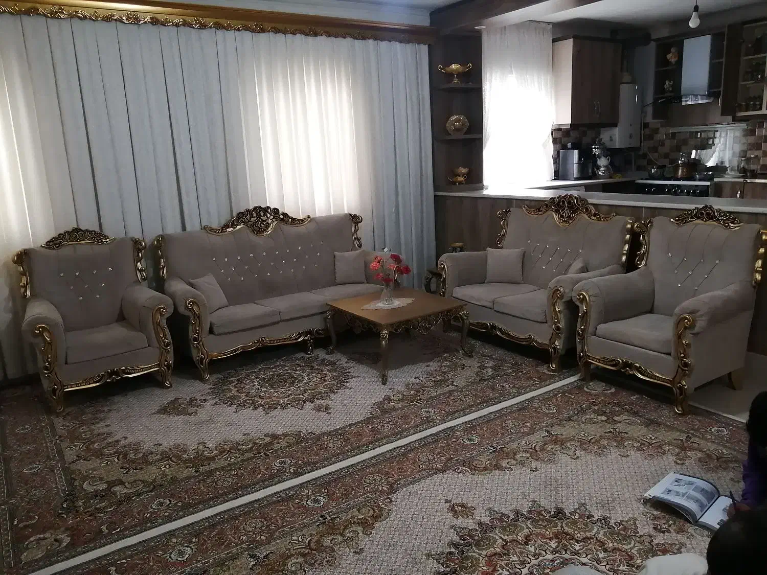 مبل راحتی 7نفره|مبلمان خانگی و میز عسلی|ورامین, خیر آباد|دیوار