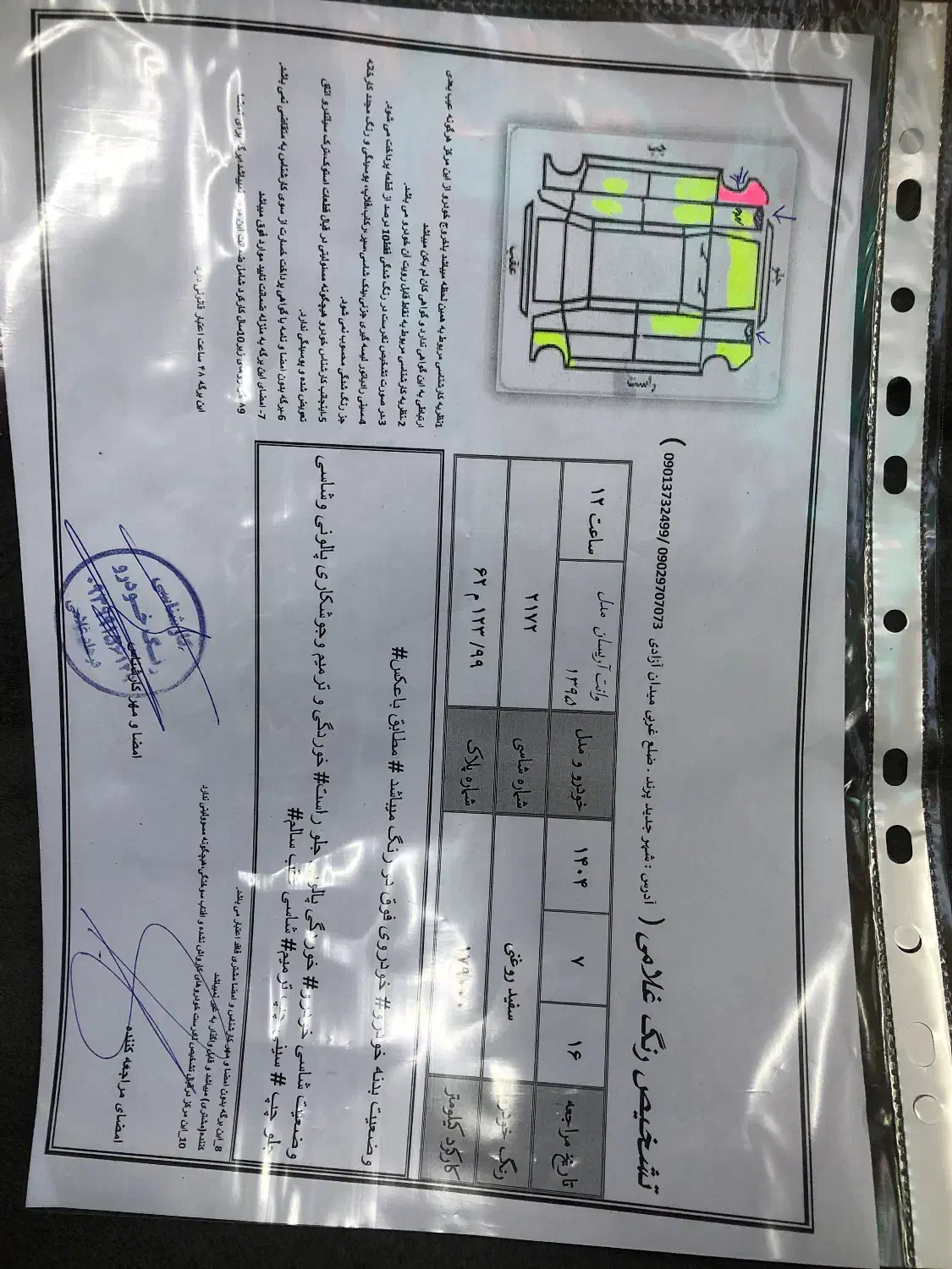 اریسان ۱|خودرو سواری و وانت|پرند, فاز ۴|دیوار