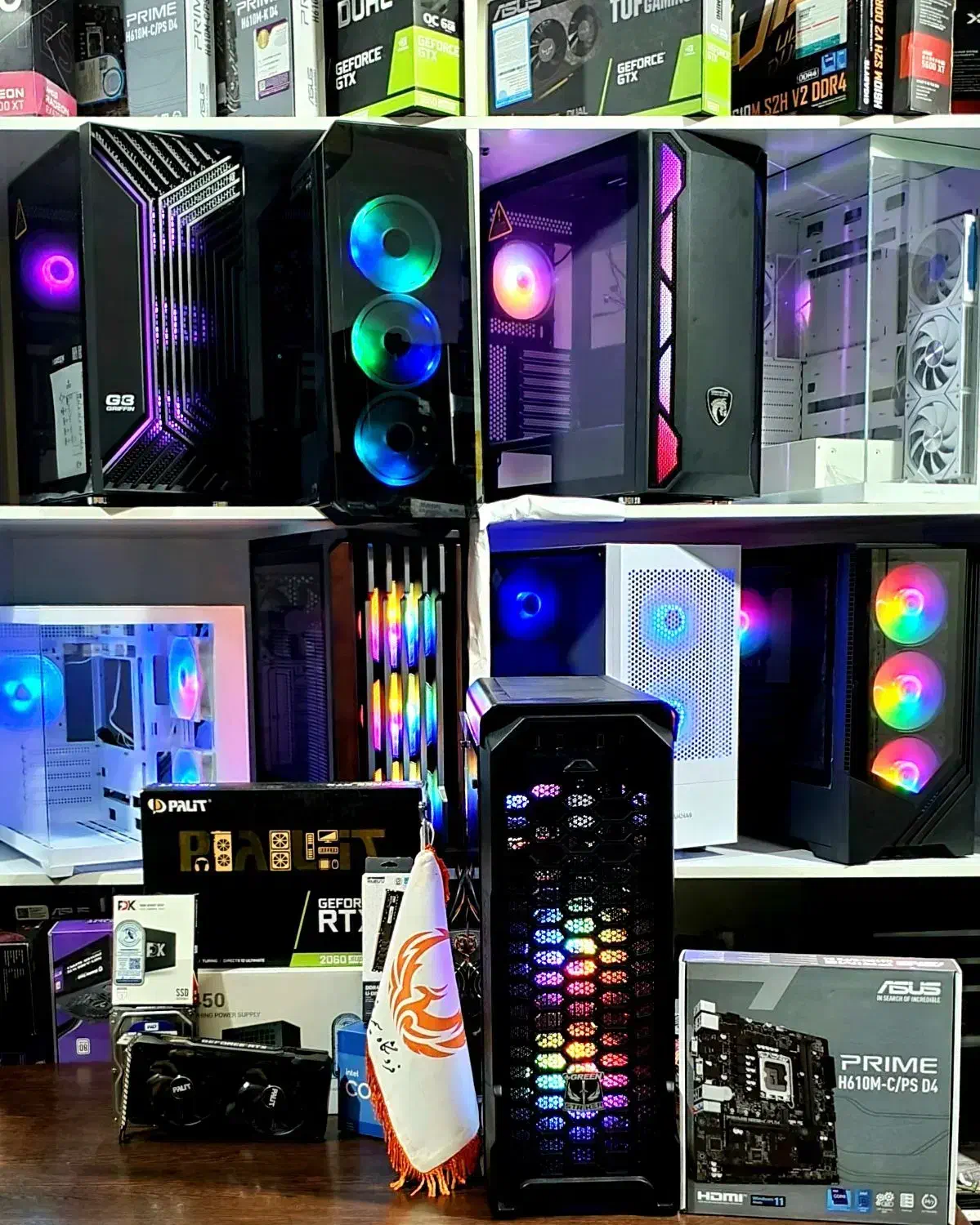 کیس i3 نسل 13 رم 16 گرافیک 2060 SUPERE هش گیگ|رایانه رومیزی|مشهد, جانباز|دیوار