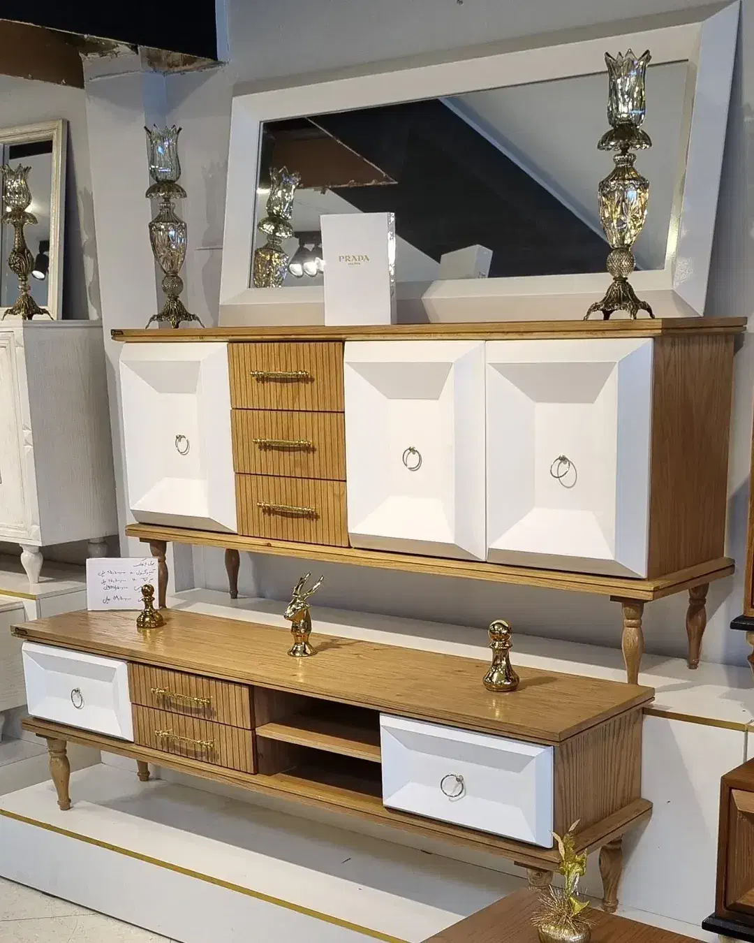 کنسول اینه باروک/ ۳ بعدی / ست اینه کنسول|بوفه، ویترین، کنسول|تهران, شهید رجایی|دیوار