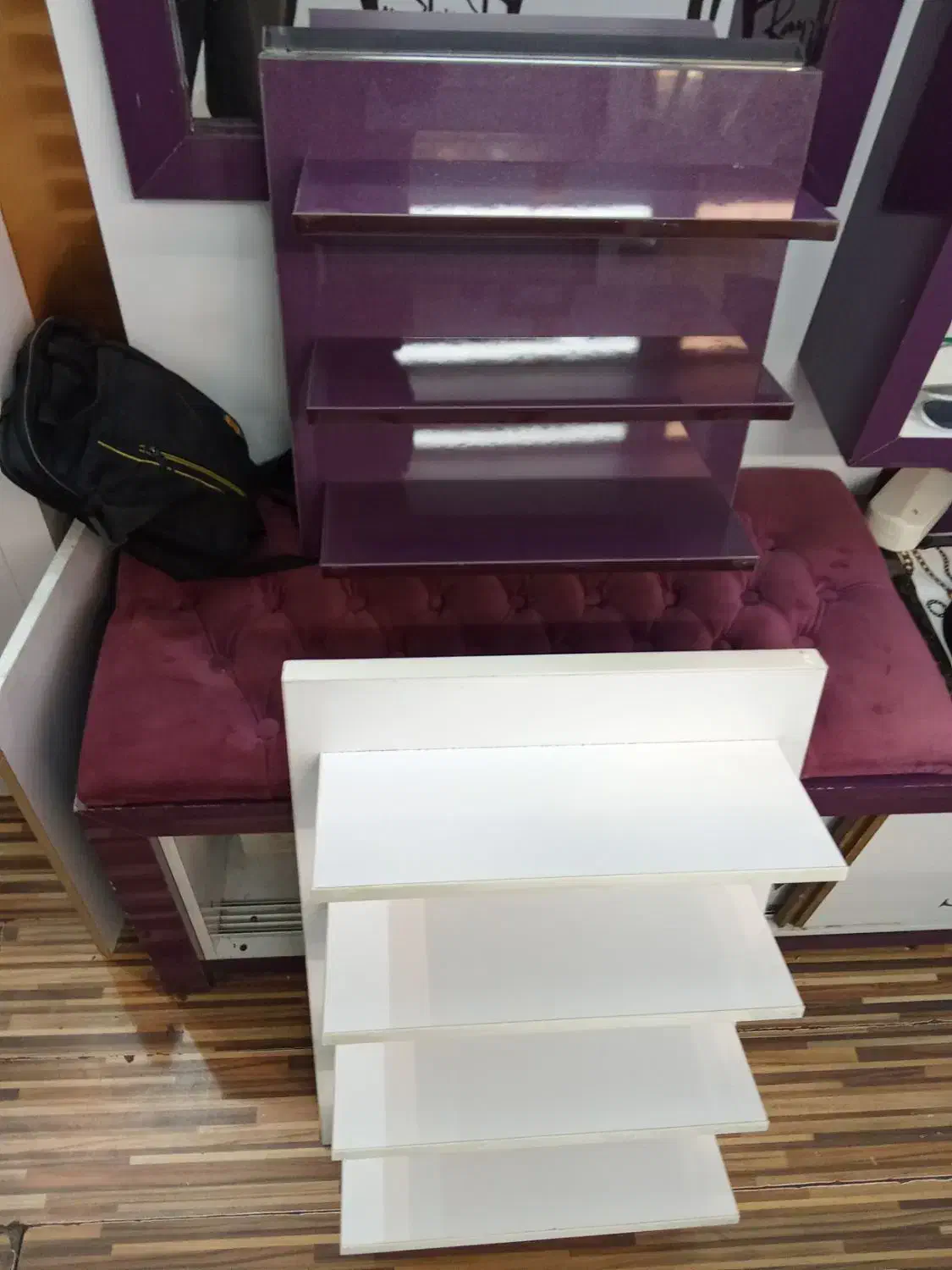 طبقه برای آرایشگاه واستفاده منزل ومغازه|کتابخانه، شلف، قفسههای دیواری|زنجان, |دیوار