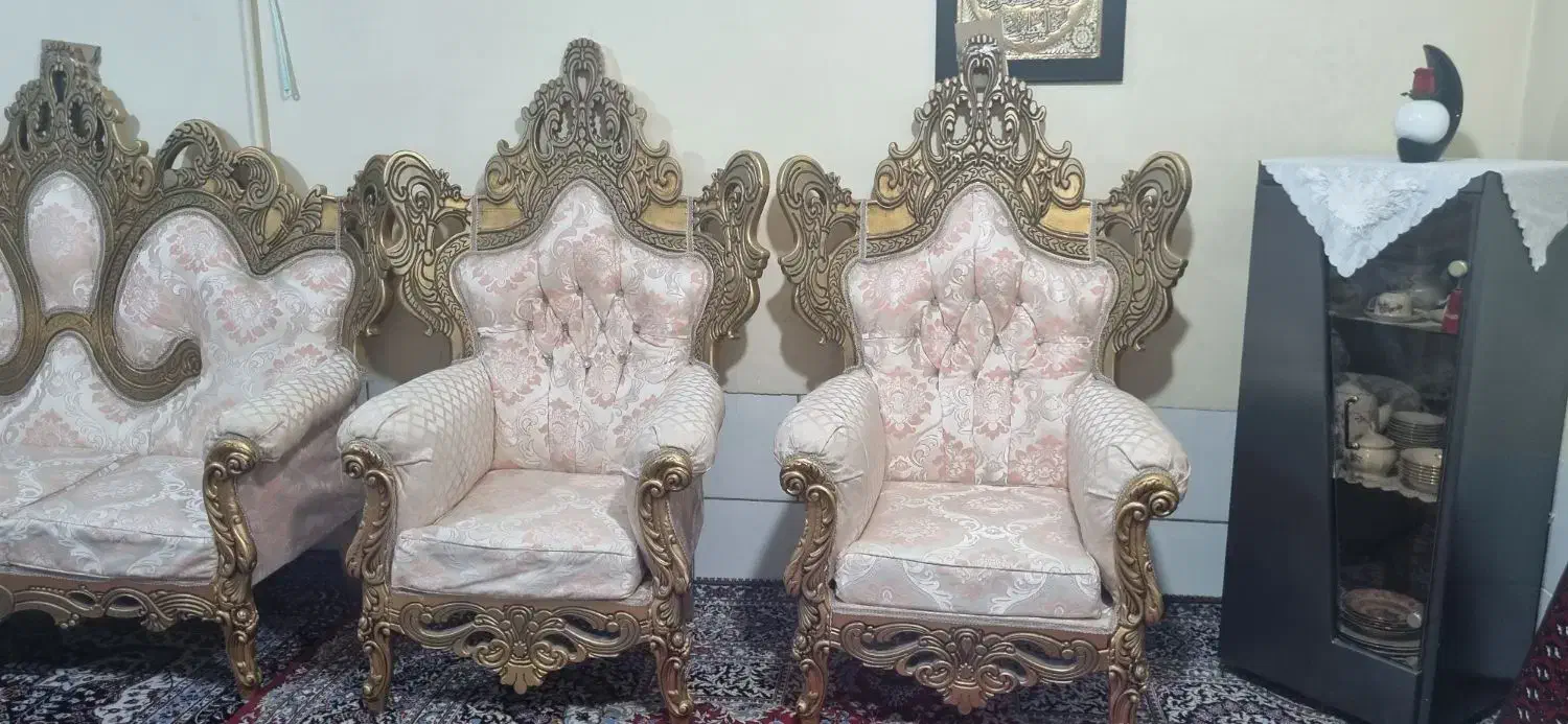 مبل ۷نفره|مبلمان خانگی و میز عسلی|مرودشت, ثبت احوال|دیوار