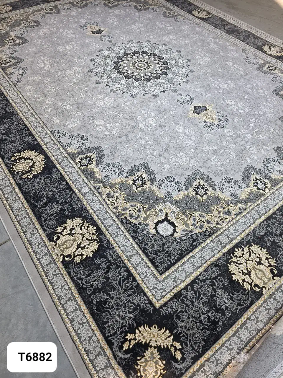 فرش 12 / 9 / 6 متری 700 شانه تمام نخ کاشان|فرش|بوکان, |دیوار