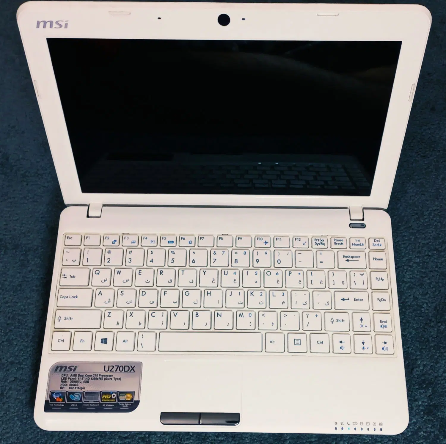 لپ تاپ msi u270dx|رایانه همراه|تهران, بلوار کشاورز|دیوار