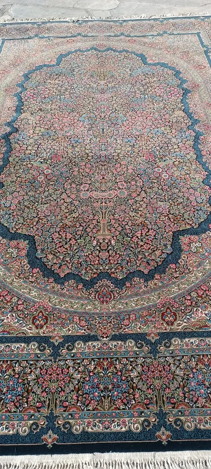 ۲ تخته فرش ( ۹ متری. هفتصد شانه) نقشه کرمان|فرش|قروه, |دیوار