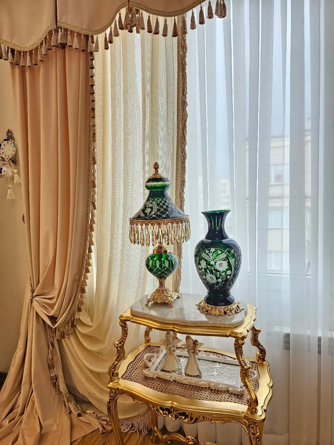 آباژور کریستال تراش دست|چراغ خواب و آباژور|تهران, تهرانسر شمالی|دیوار