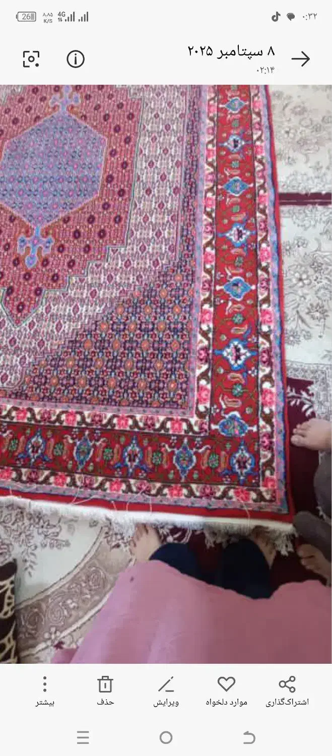 فرش 6متری دستبافت|فرش|سنندج, |دیوار