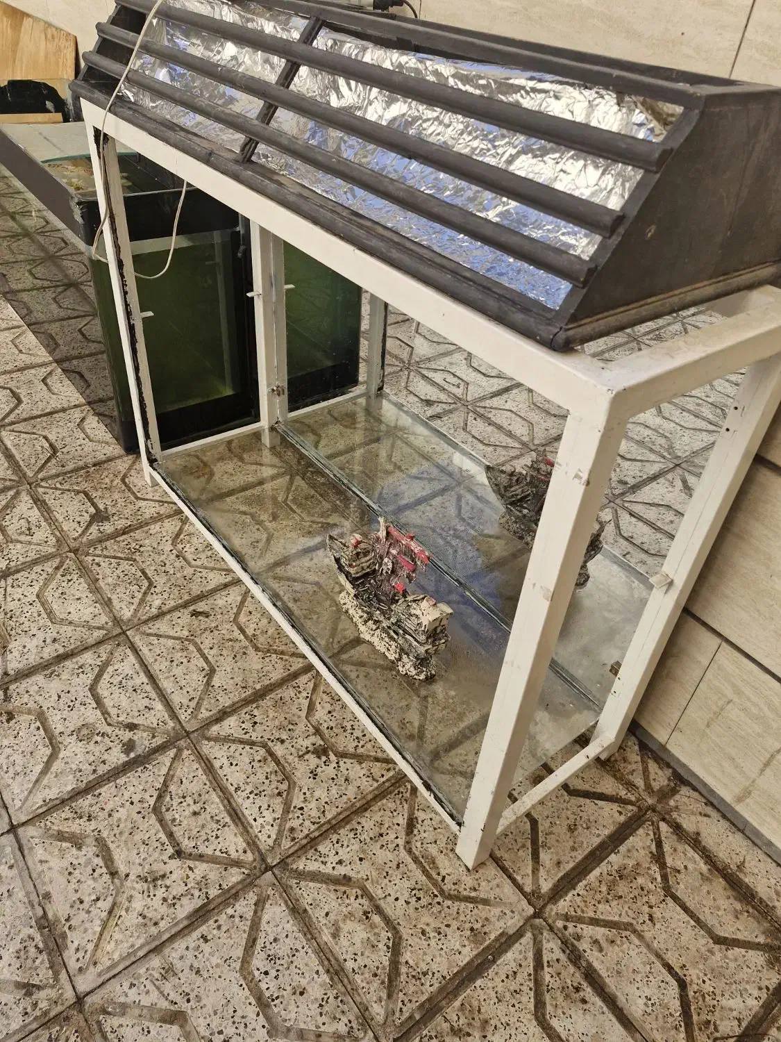 آکواریم بزرگ شیشه خم 10 میل شرکتی|ماهی|مشهد, حضرت حجت|دیوار