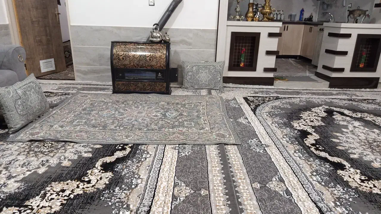 دو عدد قالی ۱۲ متری|فرش|زاوه, |دیوار