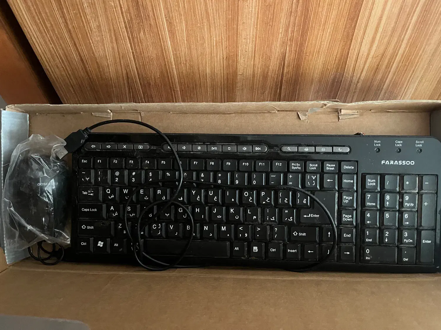 کیبورد و ماوس کاملا نو با جعبه|قطعات و لوازم جانبی رایانه|اصفهان, هزارجریب|دیوار