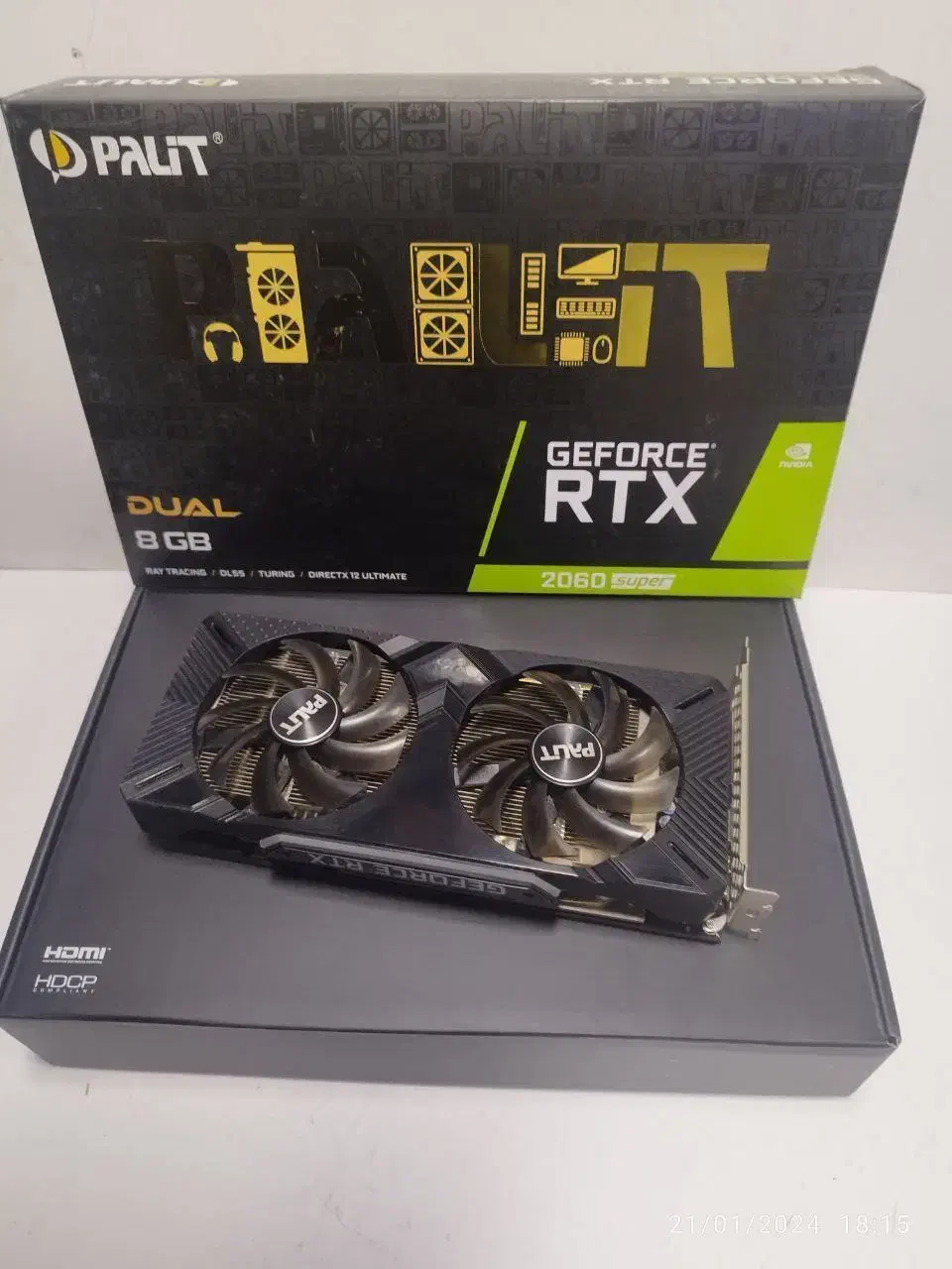 کارت گرافیک palit 2060 super 8G ماین نشده تضمینی|قطعات و لوازم جانبی رایانه|تهران, شیخ هادی|دیوار