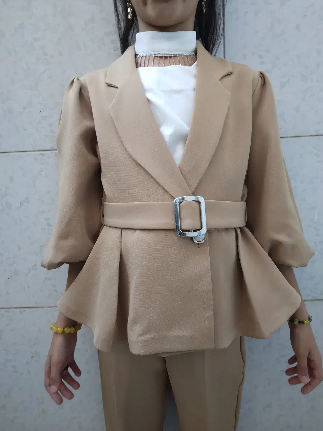 سه تیکه.کت.شلوار.تاپ دخترانه|لباس|ابریشم, |دیوار