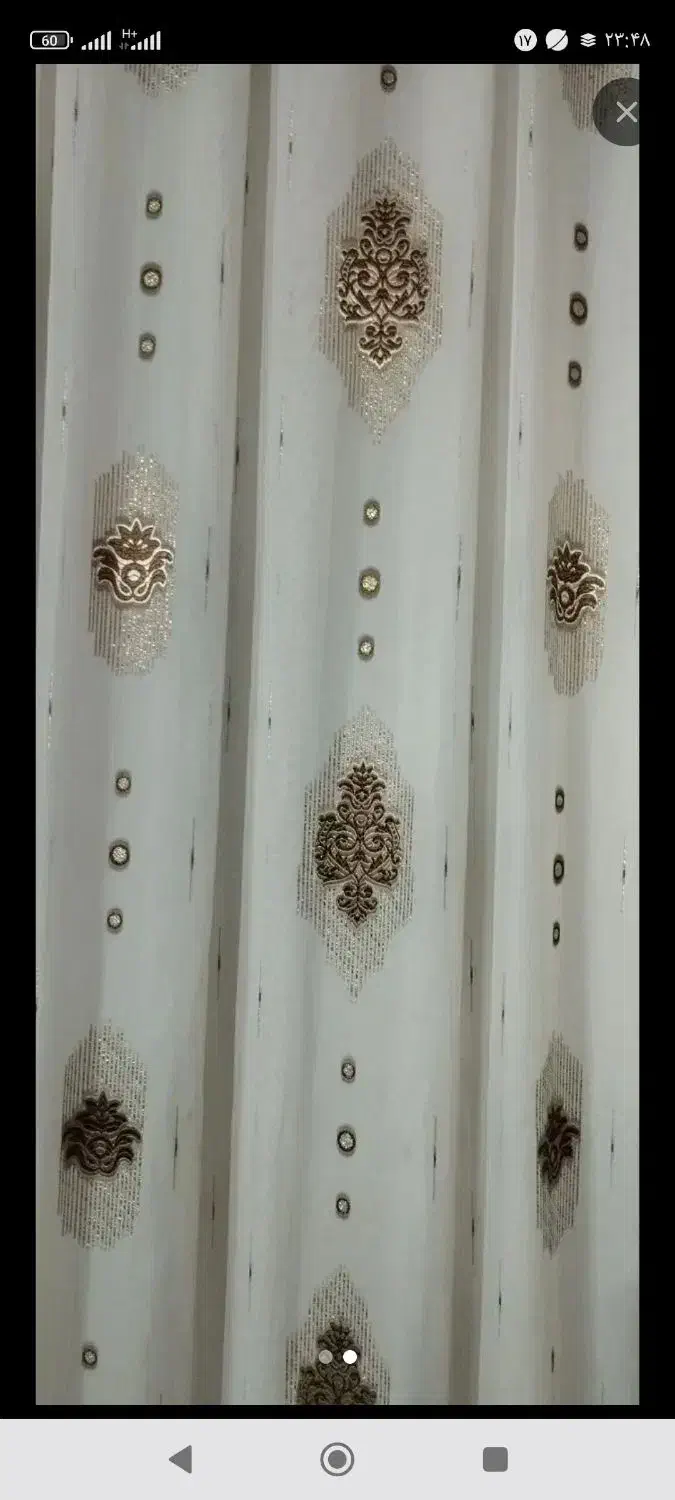 پرده حریر5متر|پرده، رانر، رومیزی|خمینی‌شهر, |دیوار